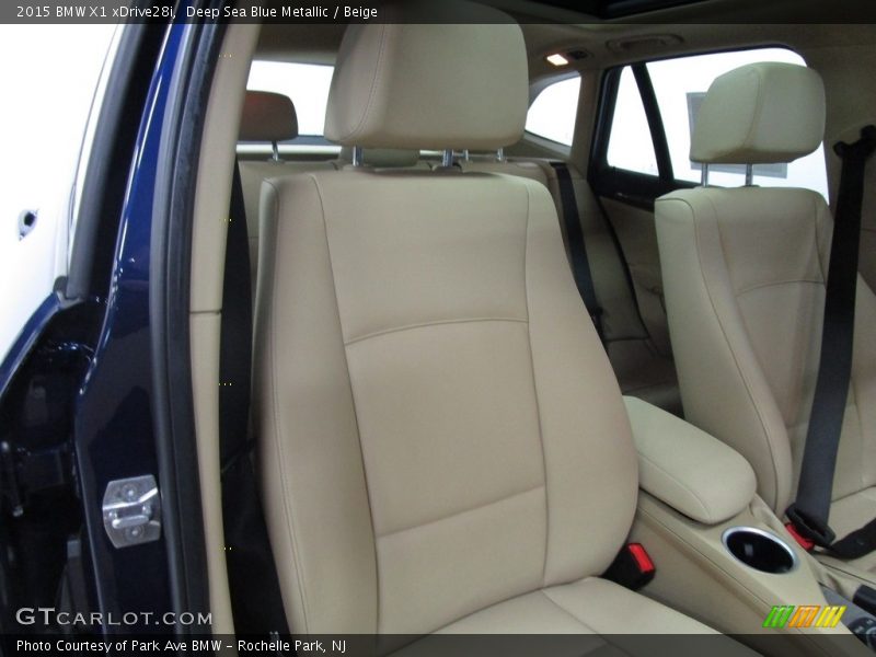 Deep Sea Blue Metallic / Beige 2015 BMW X1 xDrive28i