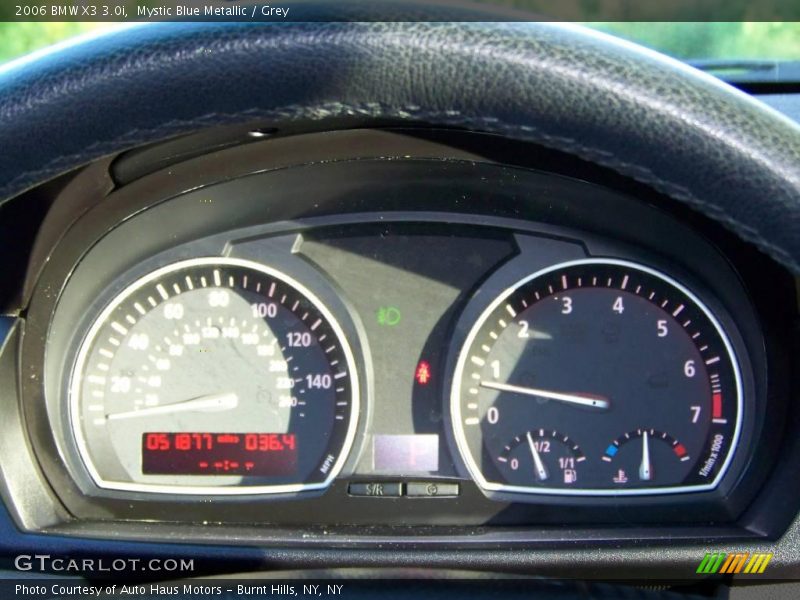 Mystic Blue Metallic / Grey 2006 BMW X3 3.0i
