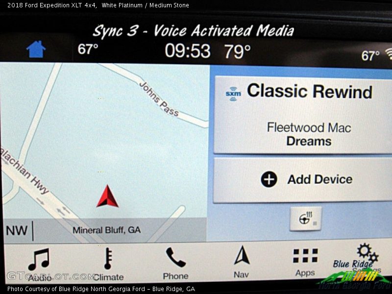 White Platinum / Medium Stone 2018 Ford Expedition XLT 4x4