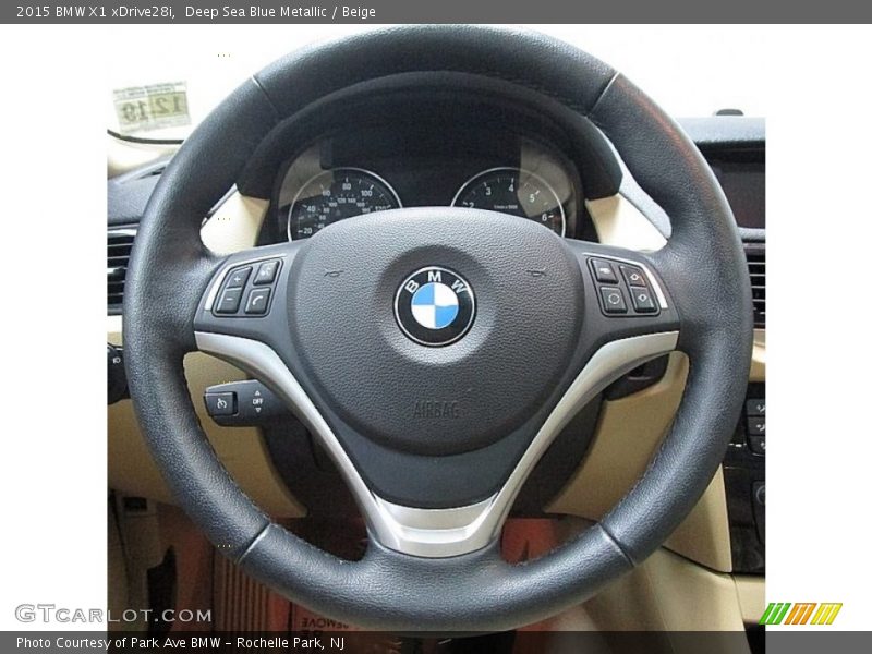 Deep Sea Blue Metallic / Beige 2015 BMW X1 xDrive28i