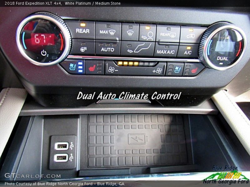 White Platinum / Medium Stone 2018 Ford Expedition XLT 4x4