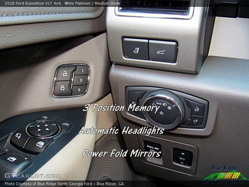 White Platinum / Medium Stone 2018 Ford Expedition XLT 4x4