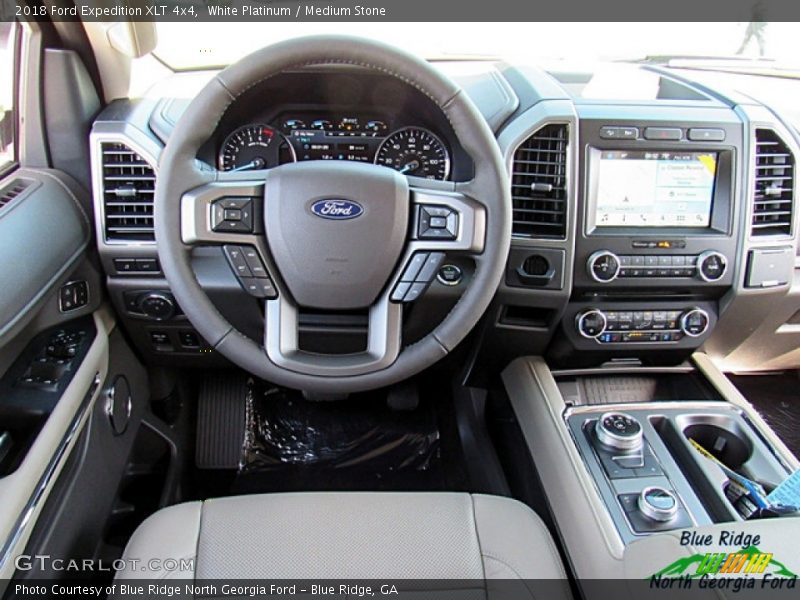 White Platinum / Medium Stone 2018 Ford Expedition XLT 4x4