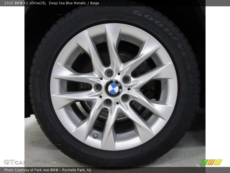 Deep Sea Blue Metallic / Beige 2015 BMW X1 xDrive28i