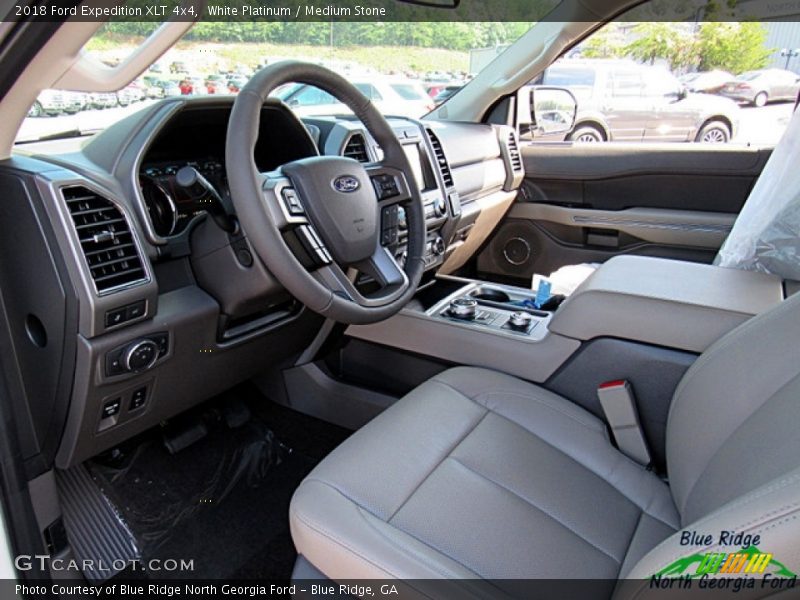 White Platinum / Medium Stone 2018 Ford Expedition XLT 4x4