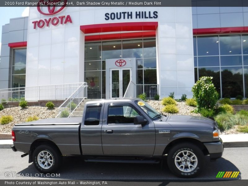 Dark Shadow Grey Metallic / Medium Dark Flint 2010 Ford Ranger XLT SuperCab 4x4