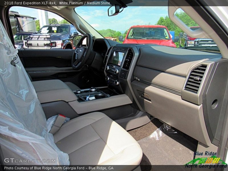 White Platinum / Medium Stone 2018 Ford Expedition XLT 4x4