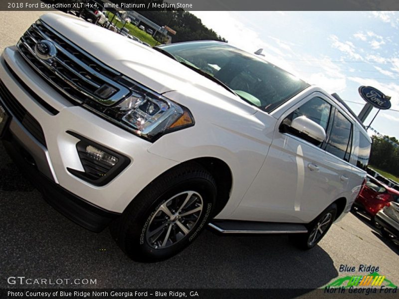 White Platinum / Medium Stone 2018 Ford Expedition XLT 4x4