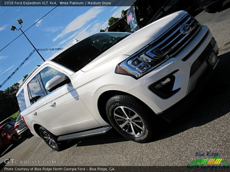 White Platinum / Medium Stone 2018 Ford Expedition XLT 4x4