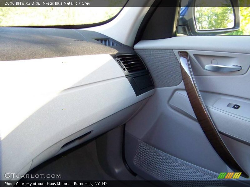 Mystic Blue Metallic / Grey 2006 BMW X3 3.0i