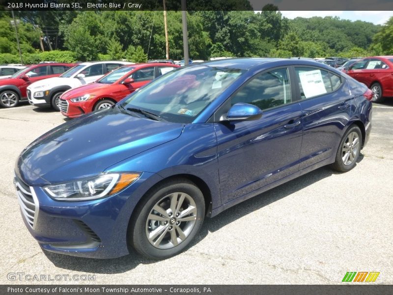 Electric Blue / Gray 2018 Hyundai Elantra SEL