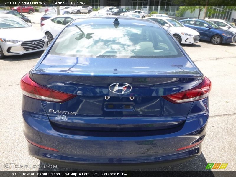 Electric Blue / Gray 2018 Hyundai Elantra SEL