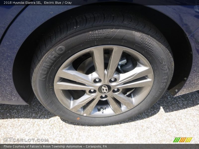 Electric Blue / Gray 2018 Hyundai Elantra SEL