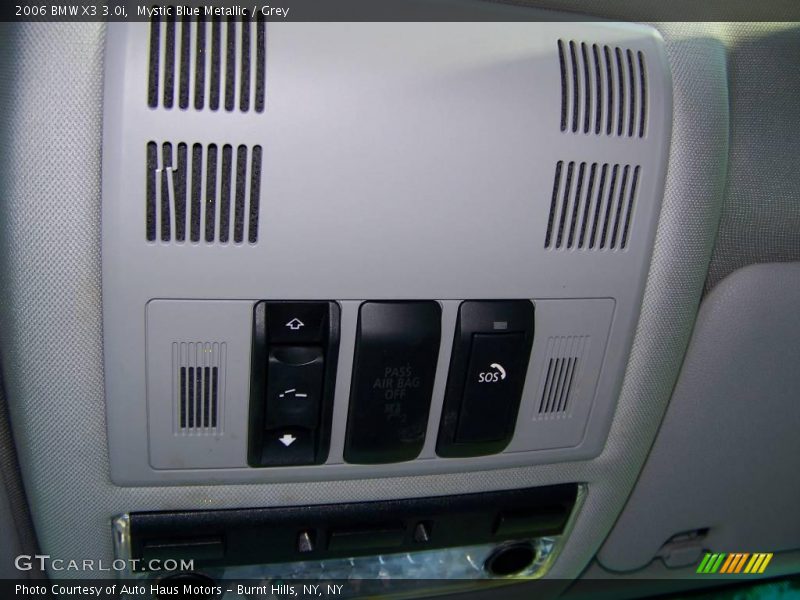 Mystic Blue Metallic / Grey 2006 BMW X3 3.0i