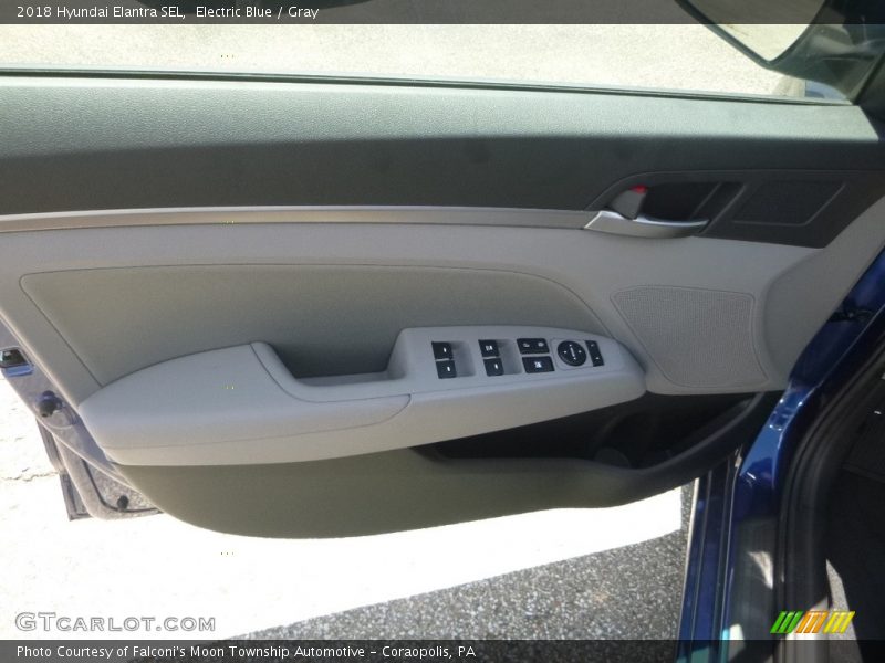 Electric Blue / Gray 2018 Hyundai Elantra SEL