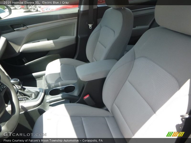 Electric Blue / Gray 2018 Hyundai Elantra SEL