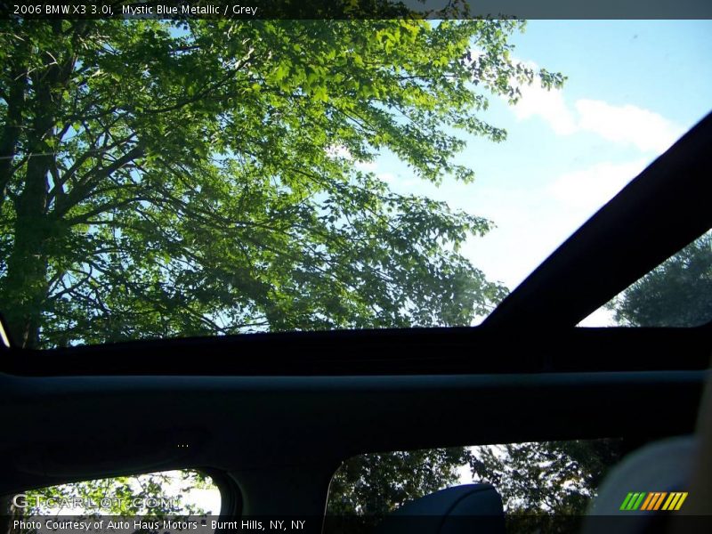 Mystic Blue Metallic / Grey 2006 BMW X3 3.0i