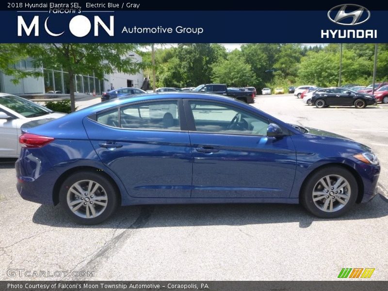 Electric Blue / Gray 2018 Hyundai Elantra SEL