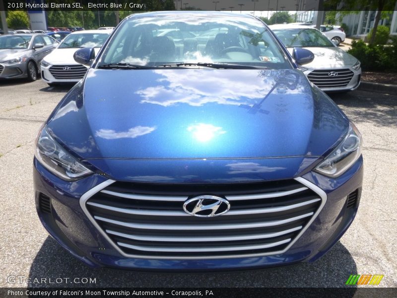 Electric Blue / Gray 2018 Hyundai Elantra SEL