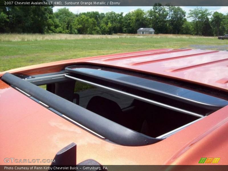 Sunburst Orange Metallic / Ebony 2007 Chevrolet Avalanche LT 4WD
