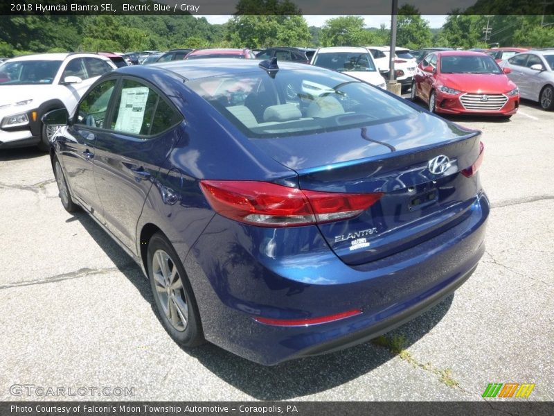 Electric Blue / Gray 2018 Hyundai Elantra SEL