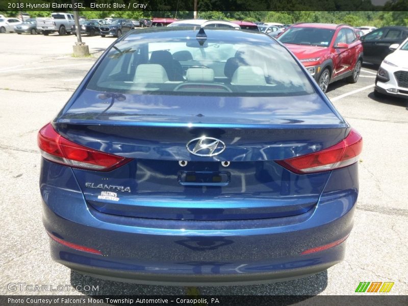 Electric Blue / Gray 2018 Hyundai Elantra SEL