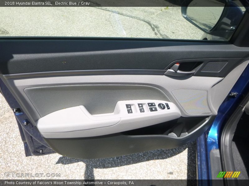 Electric Blue / Gray 2018 Hyundai Elantra SEL
