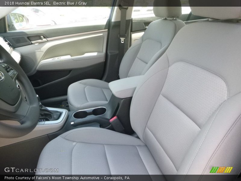 Electric Blue / Gray 2018 Hyundai Elantra SEL