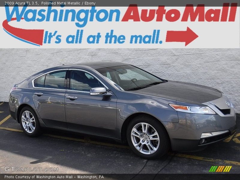 Polished Metal Metallic / Ebony 2009 Acura TL 3.5