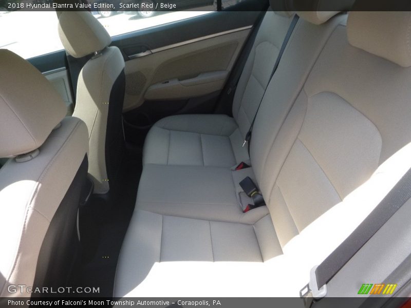 Scarlet Red / Beige 2018 Hyundai Elantra Value Edition