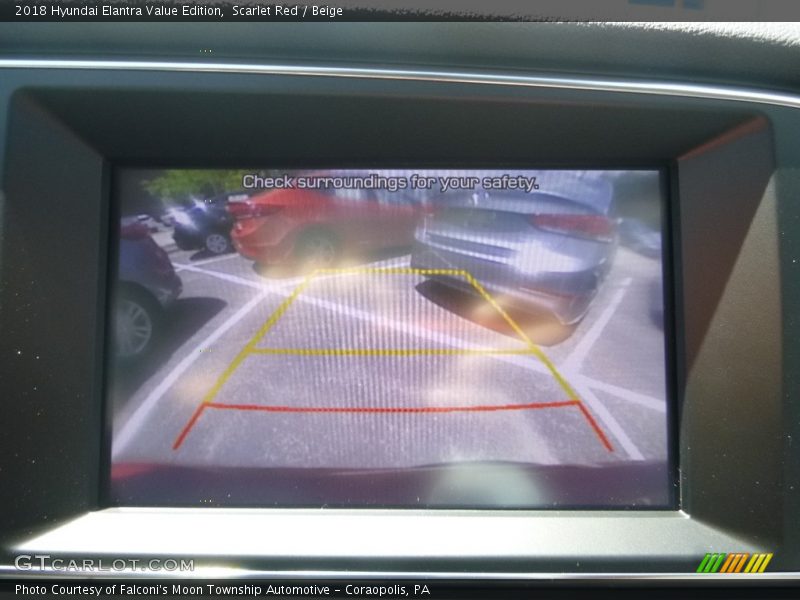 Scarlet Red / Beige 2018 Hyundai Elantra Value Edition