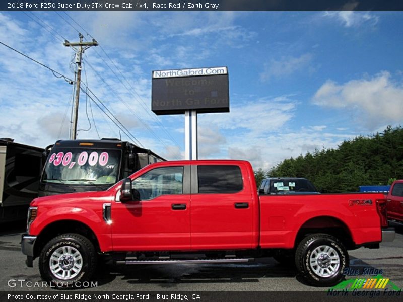 Race Red / Earth Gray 2018 Ford F250 Super Duty STX Crew Cab 4x4