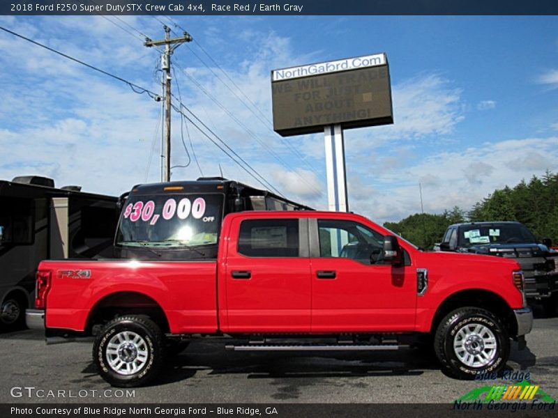Race Red / Earth Gray 2018 Ford F250 Super Duty STX Crew Cab 4x4