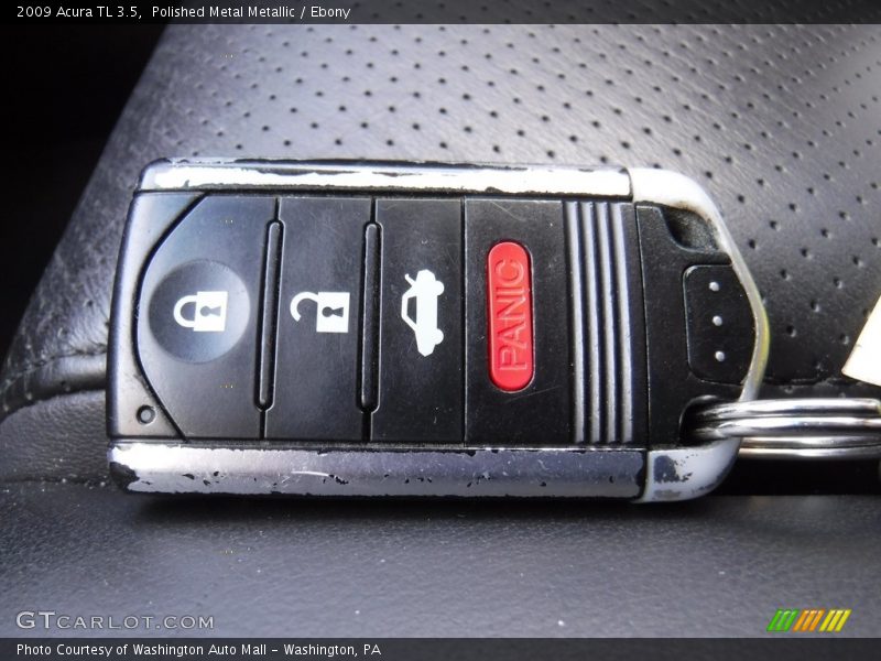 Polished Metal Metallic / Ebony 2009 Acura TL 3.5