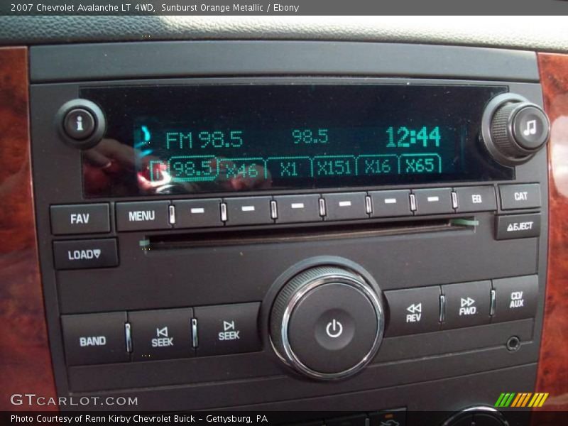 Sunburst Orange Metallic / Ebony 2007 Chevrolet Avalanche LT 4WD