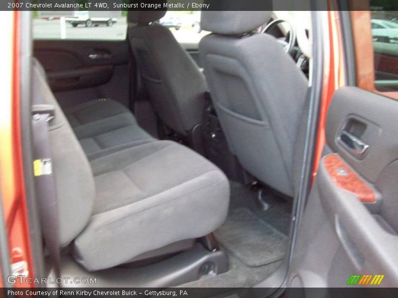 Sunburst Orange Metallic / Ebony 2007 Chevrolet Avalanche LT 4WD