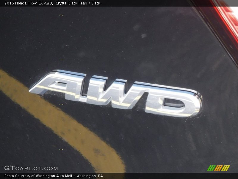 Crystal Black Pearl / Black 2016 Honda HR-V EX AWD
