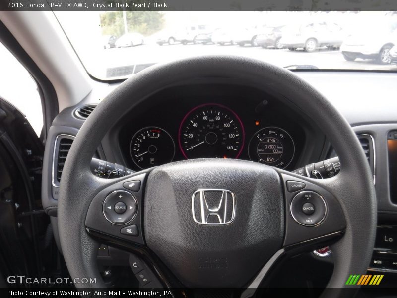 Crystal Black Pearl / Black 2016 Honda HR-V EX AWD