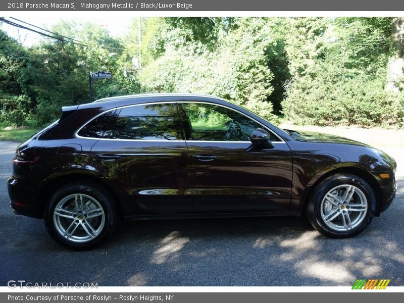 Mahogany Metallic / Black/Luxor Beige 2018 Porsche Macan S