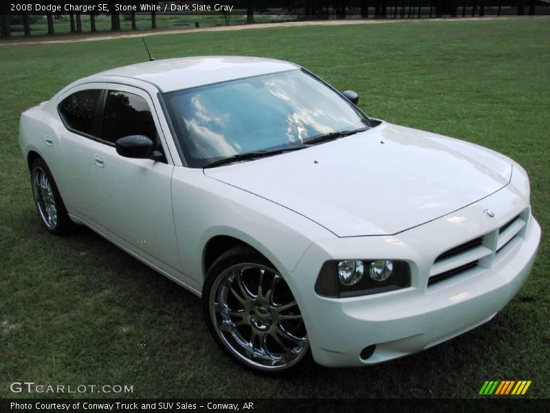 Stone White / Dark Slate Gray 2008 Dodge Charger SE