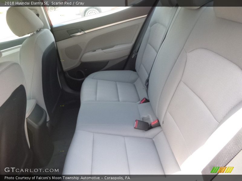 Scarlet Red / Gray 2018 Hyundai Elantra SE