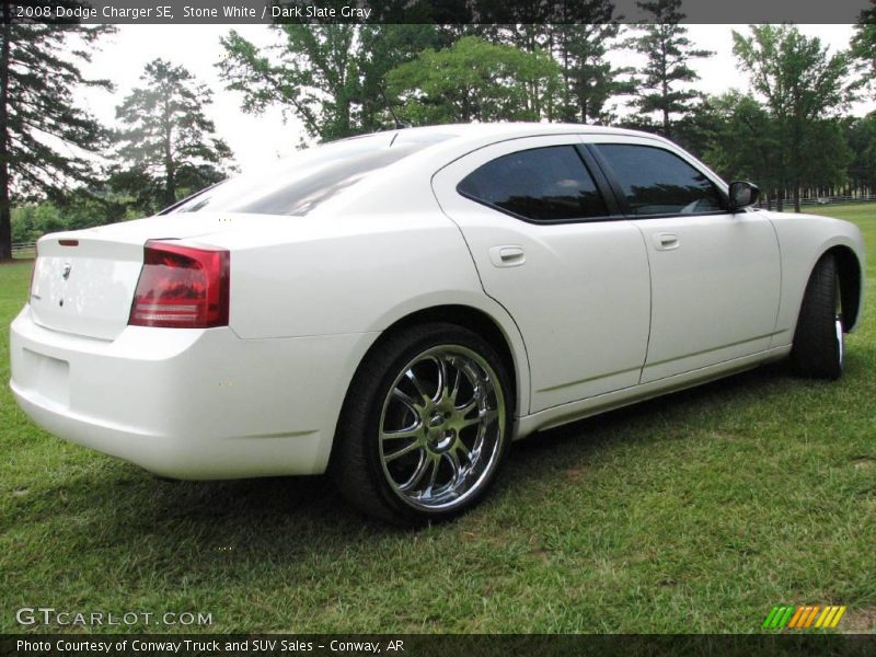 Stone White / Dark Slate Gray 2008 Dodge Charger SE