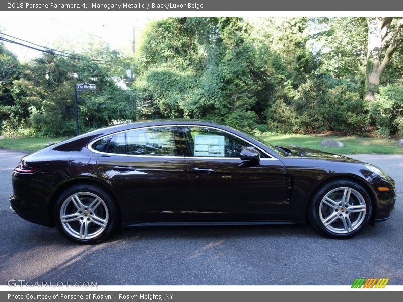 Mahogany Metallic / Black/Luxor Beige 2018 Porsche Panamera 4