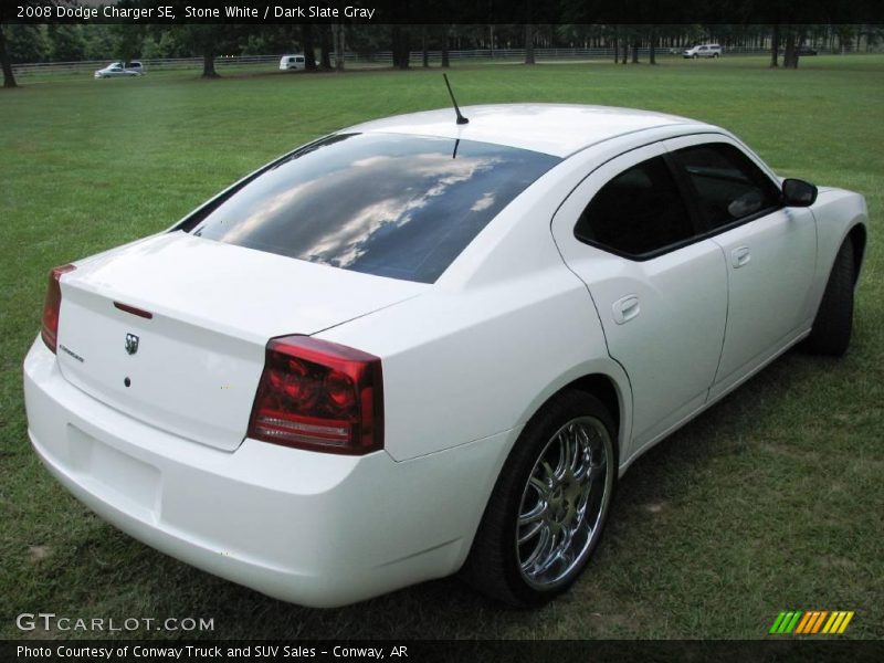 Stone White / Dark Slate Gray 2008 Dodge Charger SE