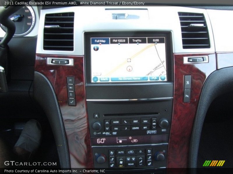 White Diamond Tricoat / Ebony/Ebony 2011 Cadillac Escalade ESV Premium AWD