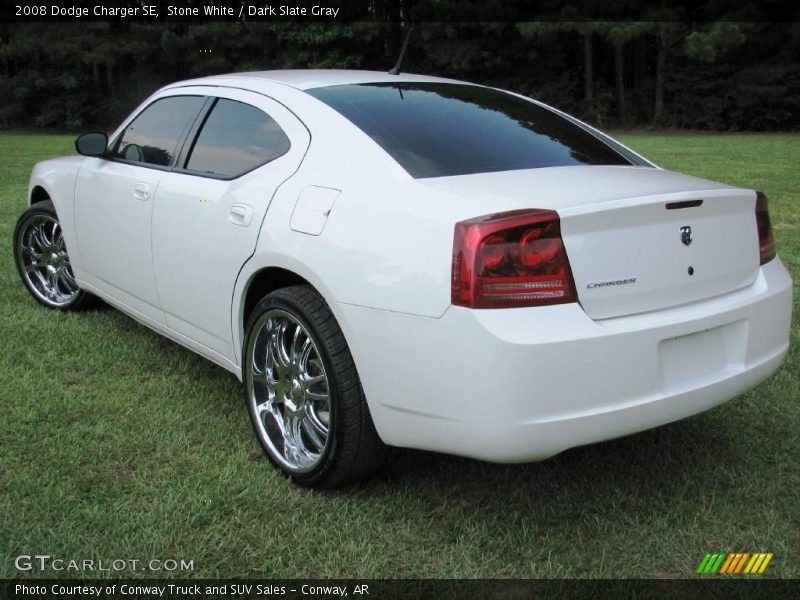 Stone White / Dark Slate Gray 2008 Dodge Charger SE