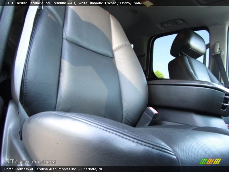 White Diamond Tricoat / Ebony/Ebony 2011 Cadillac Escalade ESV Premium AWD
