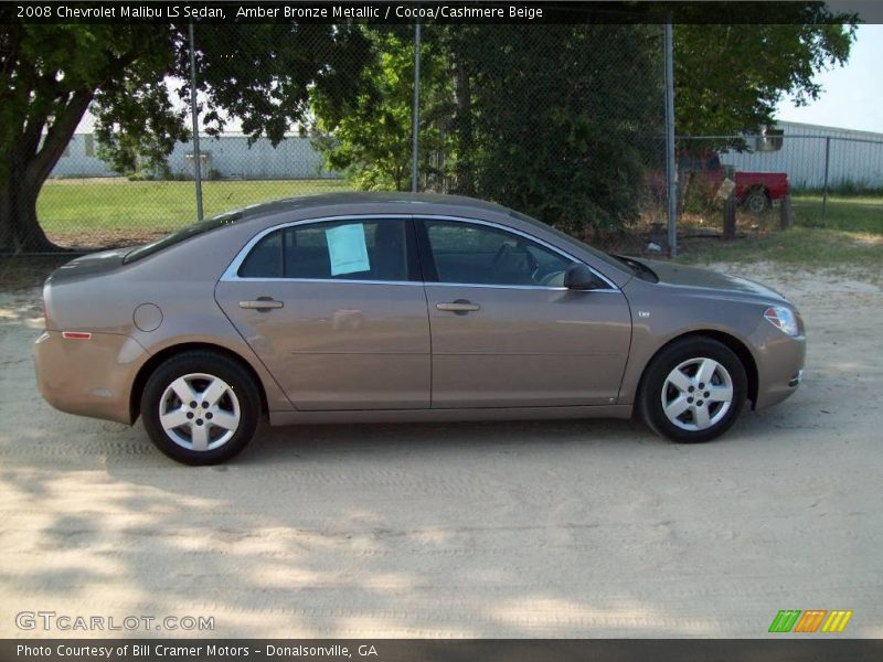 Amber Bronze Metallic / Cocoa/Cashmere Beige 2008 Chevrolet Malibu LS Sedan