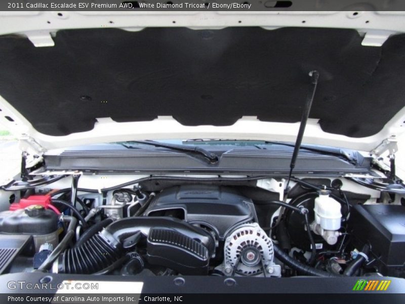 White Diamond Tricoat / Ebony/Ebony 2011 Cadillac Escalade ESV Premium AWD