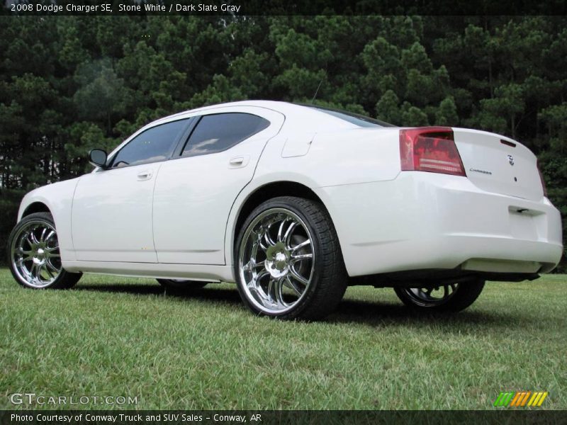 Stone White / Dark Slate Gray 2008 Dodge Charger SE